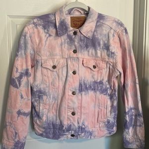 Levi's® Plus Ex-boyfriend Trucker Jacket - Tie Dye